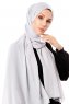 Ayla - Silver Chiffon Hijab