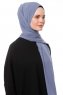 Aylin - Indigo Medine Silk Hijab - Gülsoy