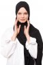Aylin - Black Medine Silk Hijab - Gülsoy