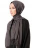 Aysel - Anthracite Pashmina Hijab - Gülsoy