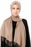 Aysel - Light Brown Pashmina Hijab - Gülsoy