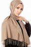 Aysel - Light Brown Pashmina Hijab - Gülsoy