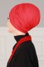Fiona - Red Cotton Turban - Ayse Turban