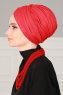 Fiona - Red Cotton Turban - Ayse Turban