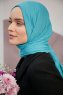 Serap - Turquoise Bamboo Crash Hijab