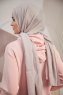Serap - Beige Bamboo Crash Hijab