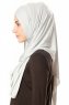 Betul - Light Grey 1X Jersey Hijab - Ecardin
