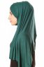 Betul - Dark Green 1X Jersey Hijab - Ecardin