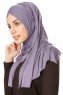 Betul - Dark Purple 1X Jersey Hijab - Ecardin