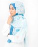 Blue Contour Viscose Hijab - Silk Route 5A406a