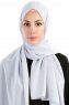 Burcu Grå Chiffon Hijab Madame Polo 130028-1