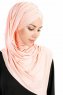 Cansu Aprikos 3X Jersey Hijab Sjal Ecardin 200943-4