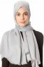 Caria - Light Grey Hijab - Madame Polo