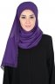 Carin - Purple Practical Chiffon Hijab