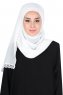 Carin - Offwhite Practical Chiffon Hijab