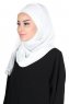Carin - Offwhite Practical Chiffon Hijab
