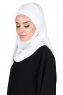 Carin - White Practical Chiffon Hijab
