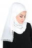 Carin - White Practical Chiffon Hijab