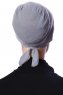Defne - Dark Grey Parizien Underscarf - Ecardin