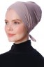 Defne - Stone Grey Parizien Underscarf - Ecardin