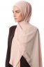 Derya - Light Beige Practical Chiffon Hijab