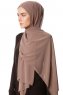 Derya - Dark Taupe Practical Chiffon Hijab