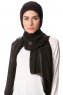 Derya - Black Practical Chiffon Hijab