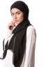 Derya - Black Practical Chiffon Hijab