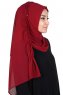 Disa - Bordeaux Practical Chiffon Hijab