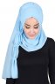 Disa - Light Blue Practical Chiffon Hijab