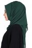 Disa - Dark Green Practical Chiffon Hijab