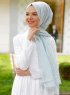 Duriya - Light Green Patterned Hijab - Sal Evi