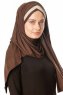 Duru - Brown & Taupe Jersey Hijab