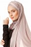 Duru - Stone Grey & Dusty Pink Jersey Hijab