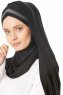 Duru - Black & Dark Grey Jersey Hijab