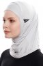 Elif - Light Grey Sport Hijab - Ecardin