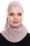 Elif - Stone Grey Sport Hijab - Ecardin