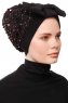 Enfleda - Black & Bordeaux Turban