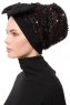 Enfleda - Black & Bordeaux Turban