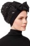 Enfleda - Black & Black Turban