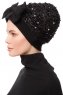 Enfleda - Black & Black Turban