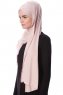 Eslem - Dusty Pink Pile Jersey Hijab - Ecardin