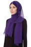 Evren - Purple Chiffon Hijab