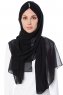 Evren - Black Chiffon Hijab