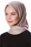Eylul - Taupe Square Rayon Hijab