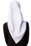 Eylul - White Square Rayon Hijab