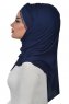 Filippa - Navy Blue Practical Cotton Hijab - Ayse Turban