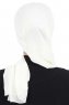 Gill - Creme & Creme Chiffon Turban