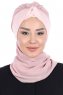Gill - Dusty Pink & Dusty Pink Chiffon Turban