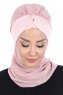 Gill - Dusty Pink & Dusty Pink Chiffon Turban